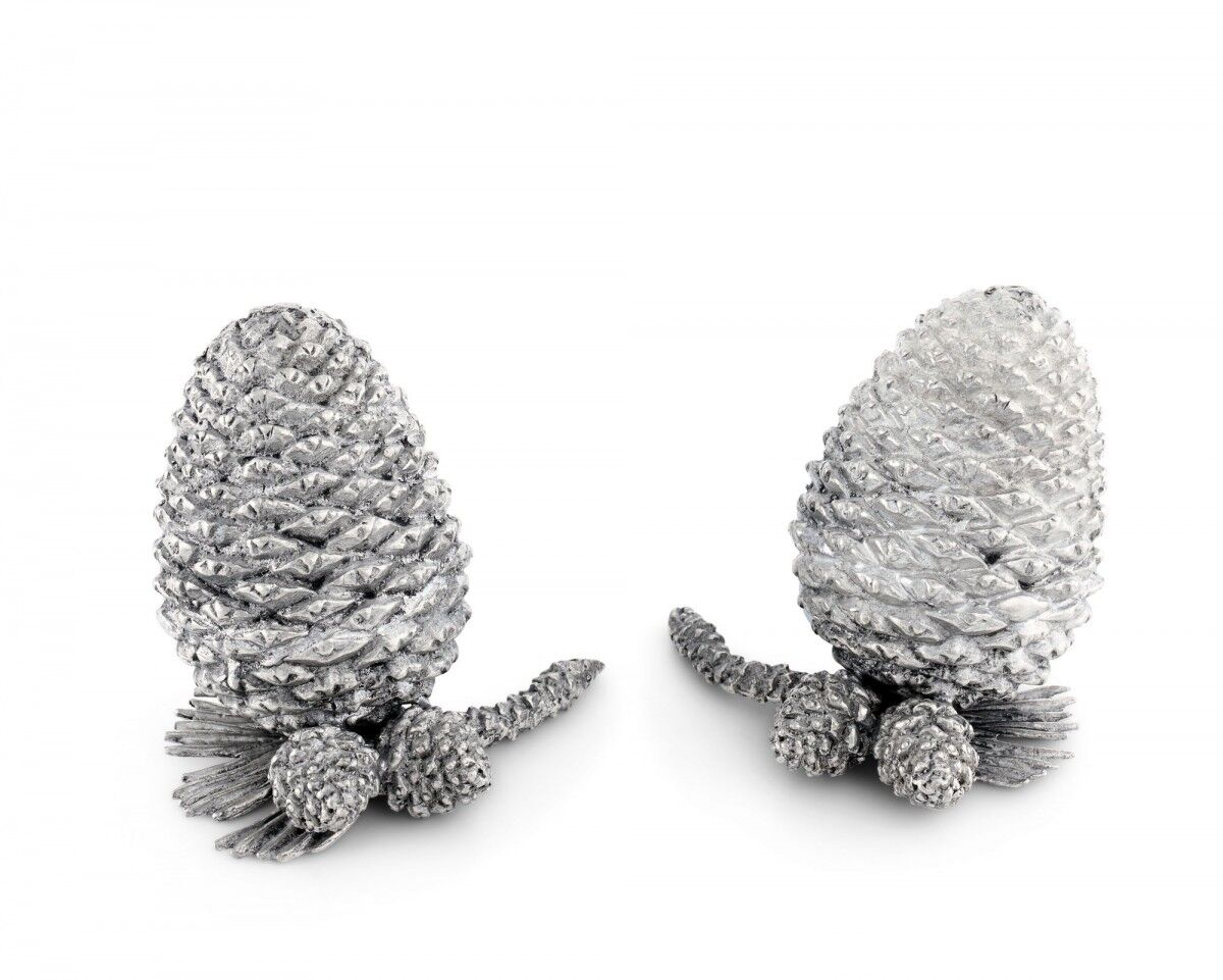 Pewter Pine Cones Salt & Pepper Set