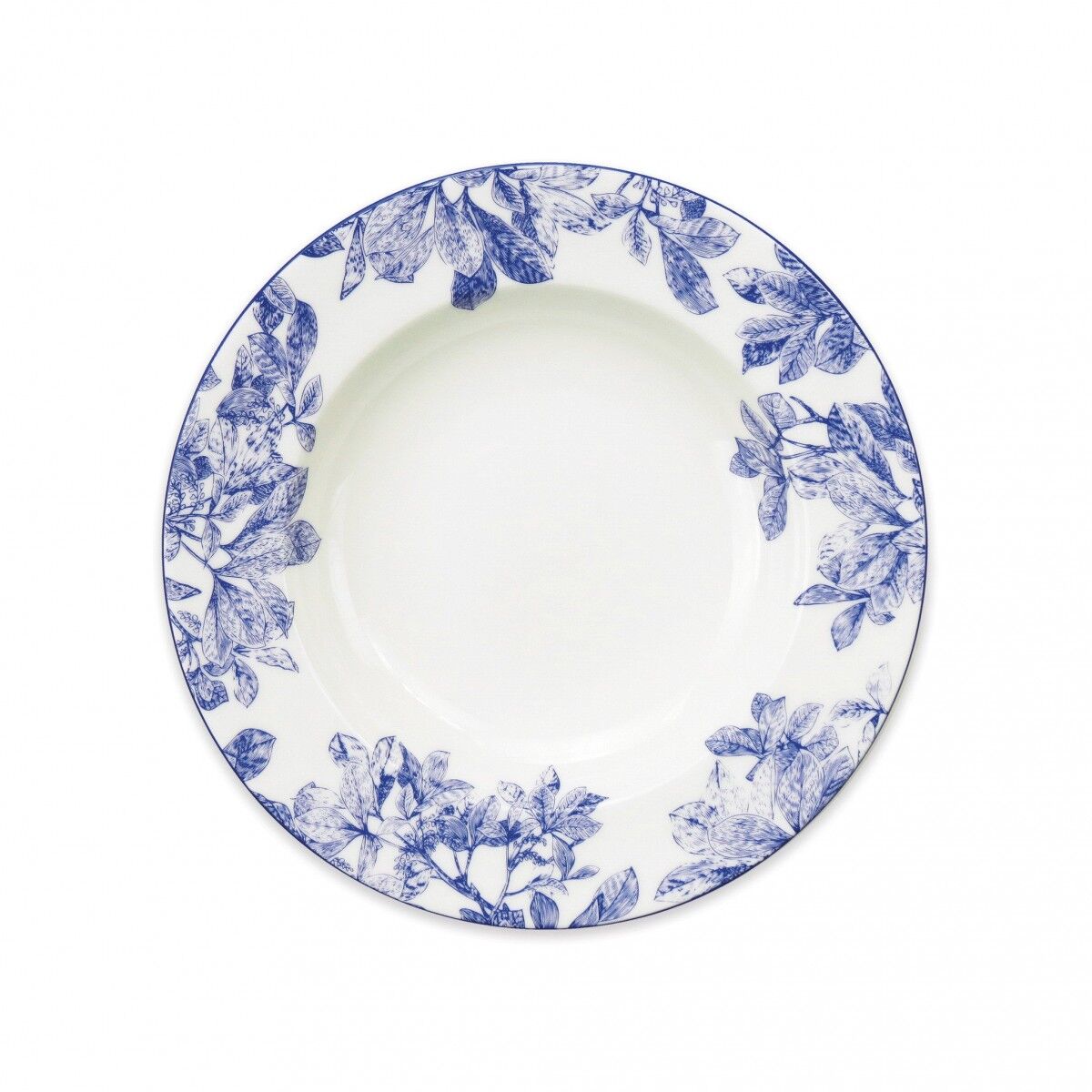 Arbor Blue Rimmed Soup Bowl