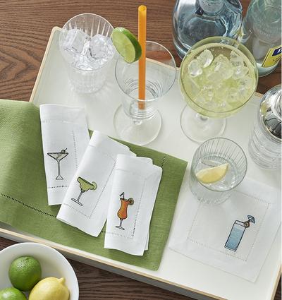 Sferra Bevande Cocktail Napkins - Set of 4 - Image 2