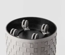 Classic Woven Round Basket with Wheels - Image 2