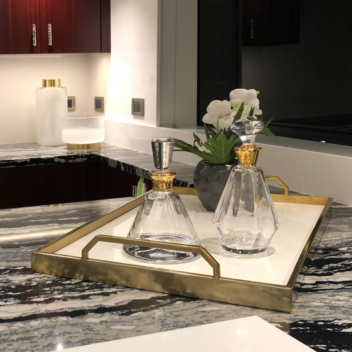 Prism Decanter Gold