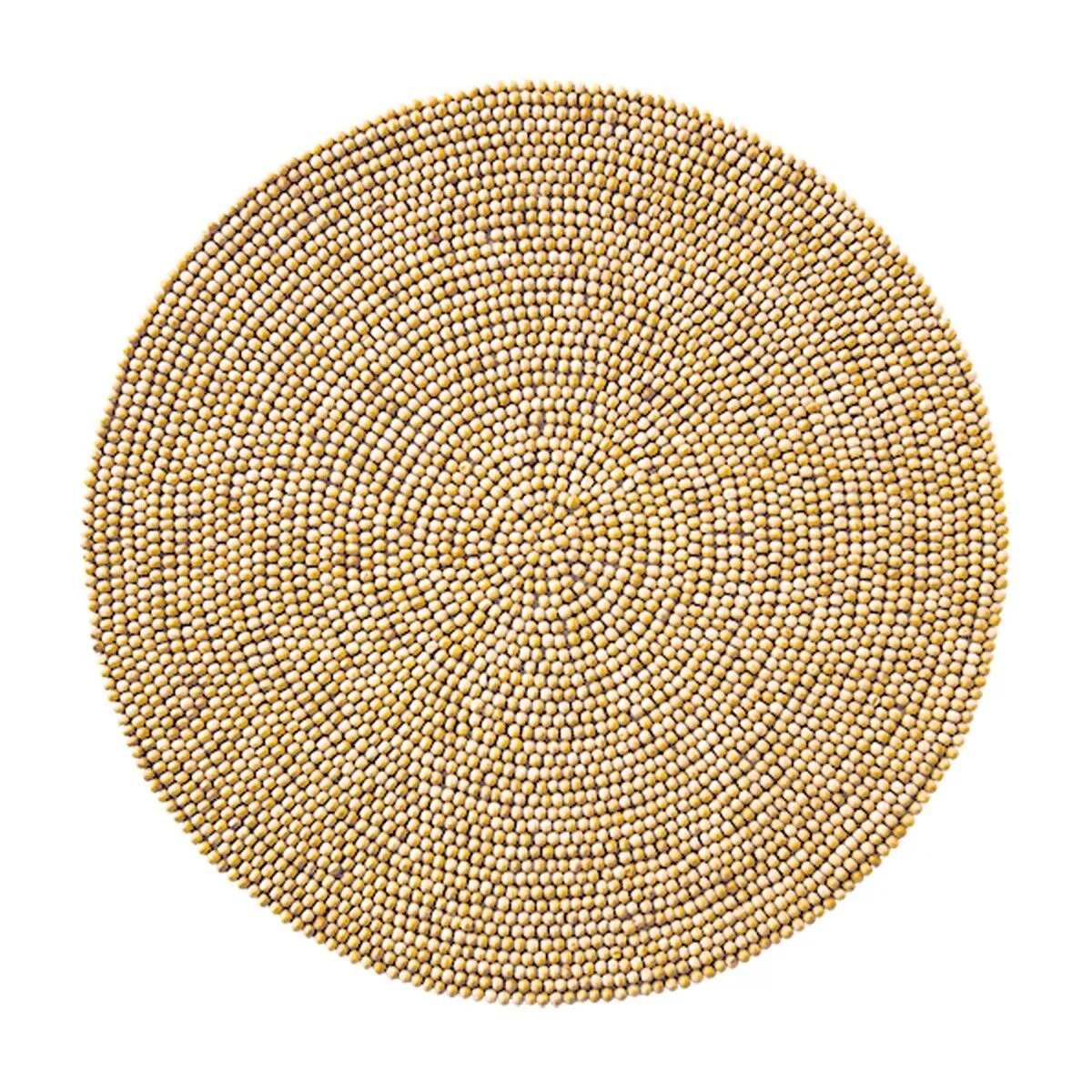 Wood Round Placemat in Natural