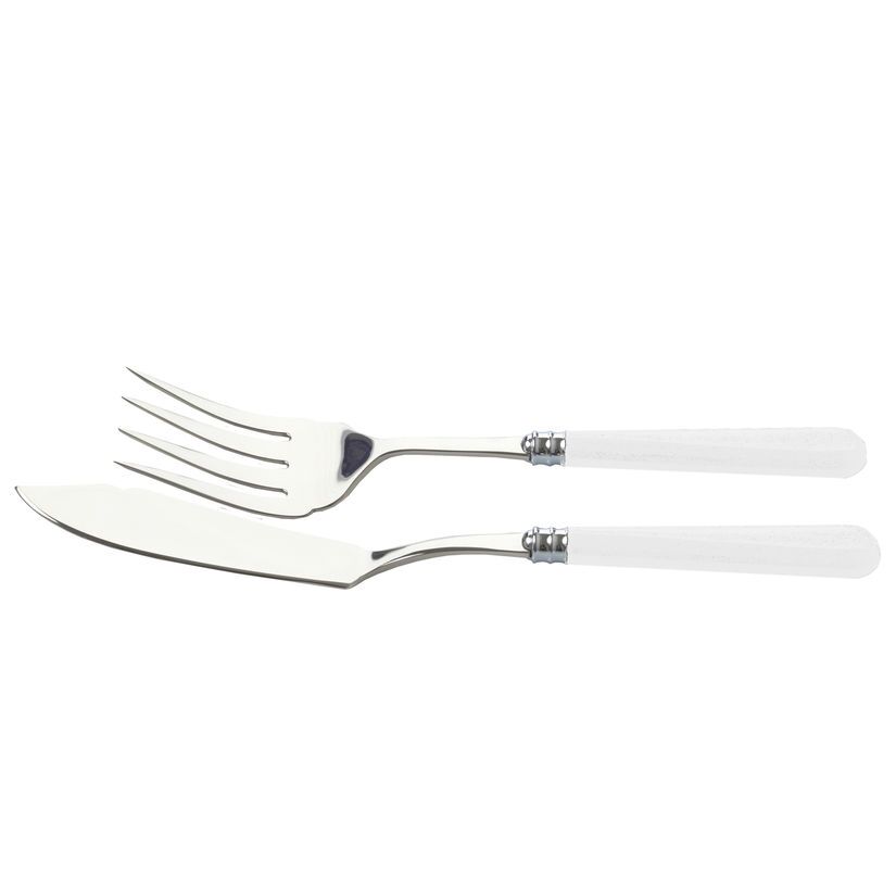 Helios white fish serving set