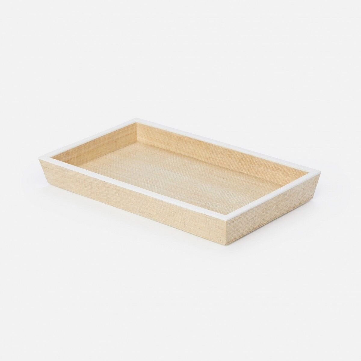 Maranello Beige Abaca White Resin Tray