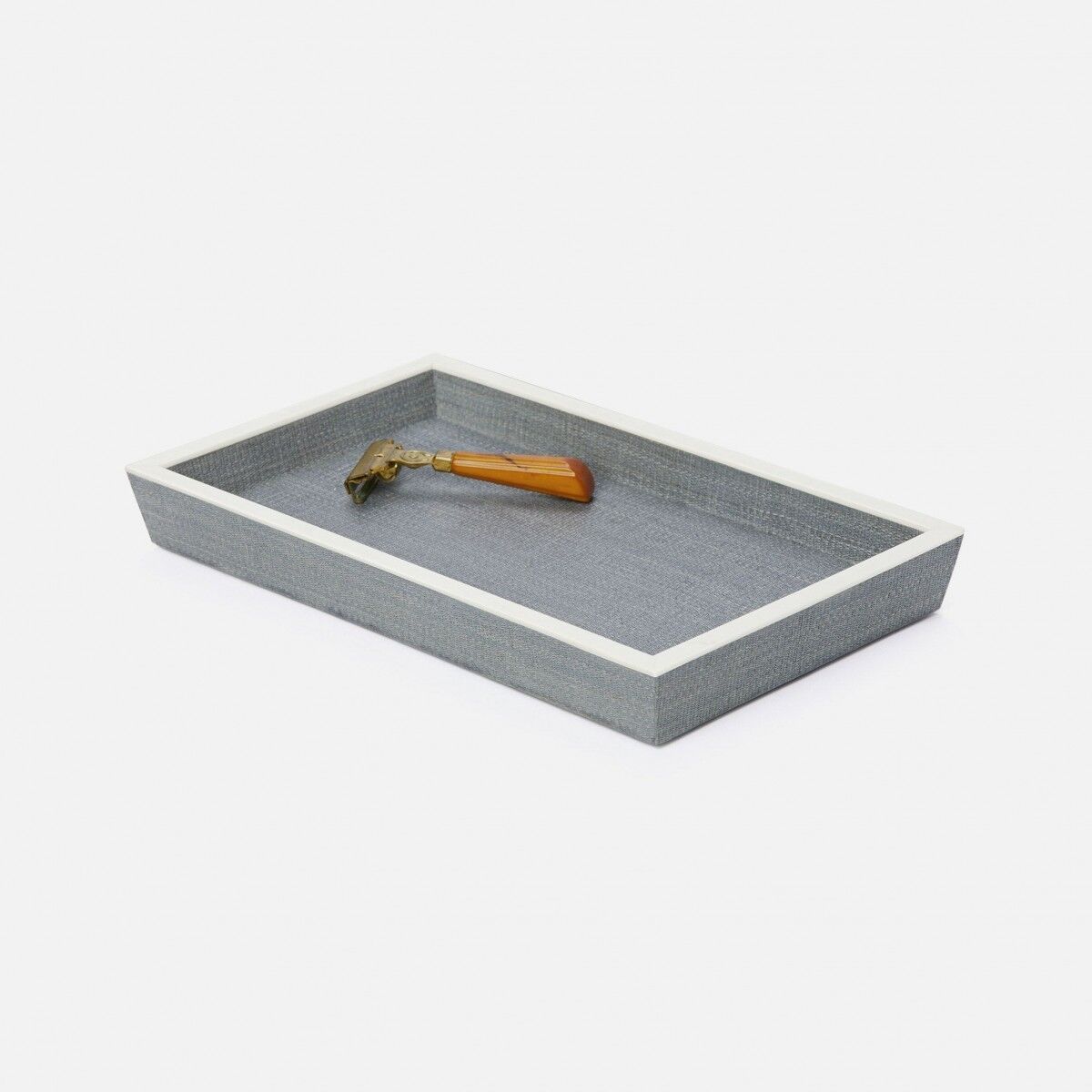 Maranello Steel Blue White Resin Tray
