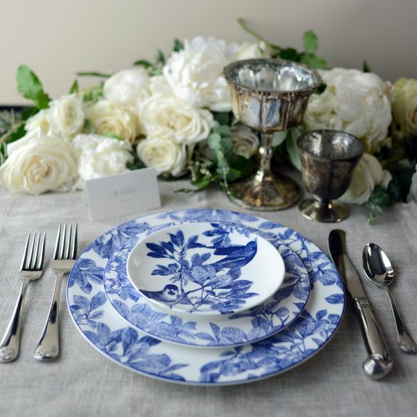 Arbor Blue Salad Plate Lifestyle