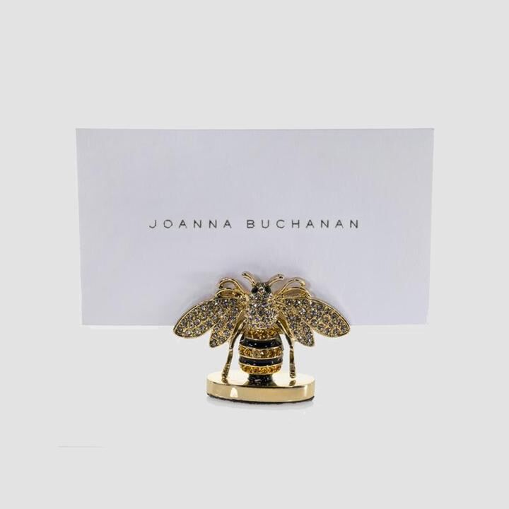 Stripey bee place card holders