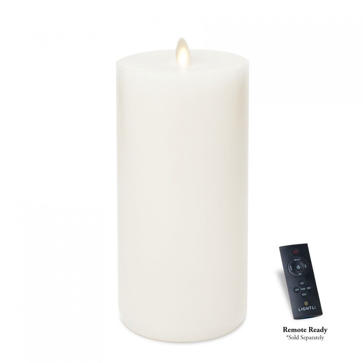 LightLi Wick to Flame 9 Pillar LED Candle
