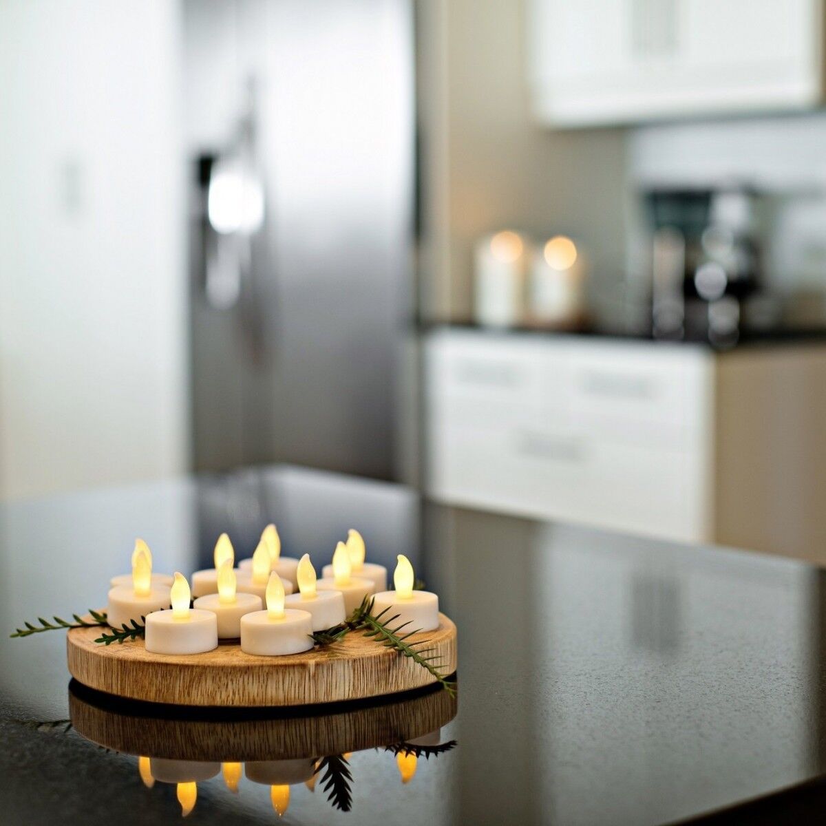 Matchless Candle Single LED Tealight Set of 12 Lifestyle 2