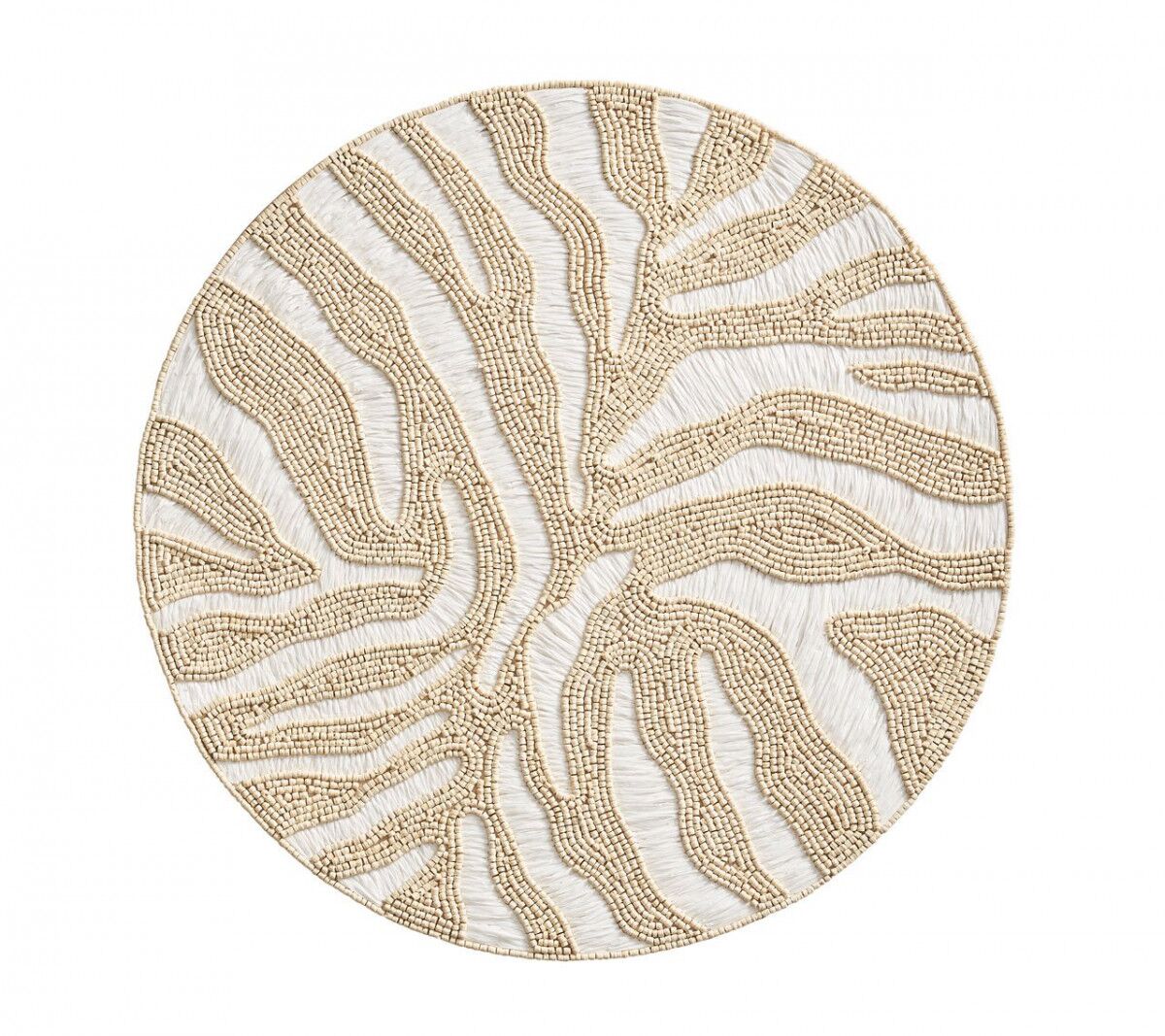 Serengeti Placemat in White and Natural