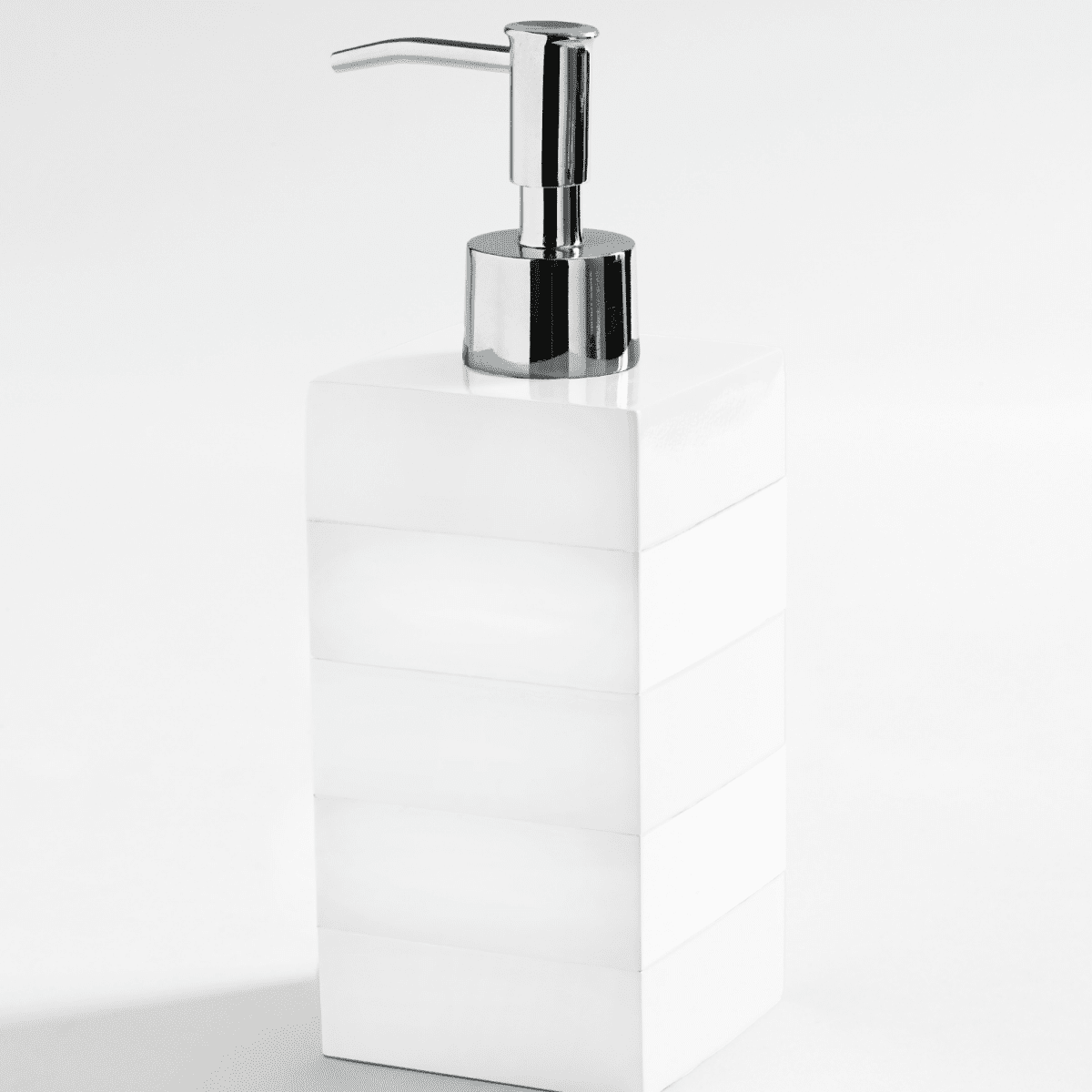 Kassatex Cabana White Lotion Dispenser