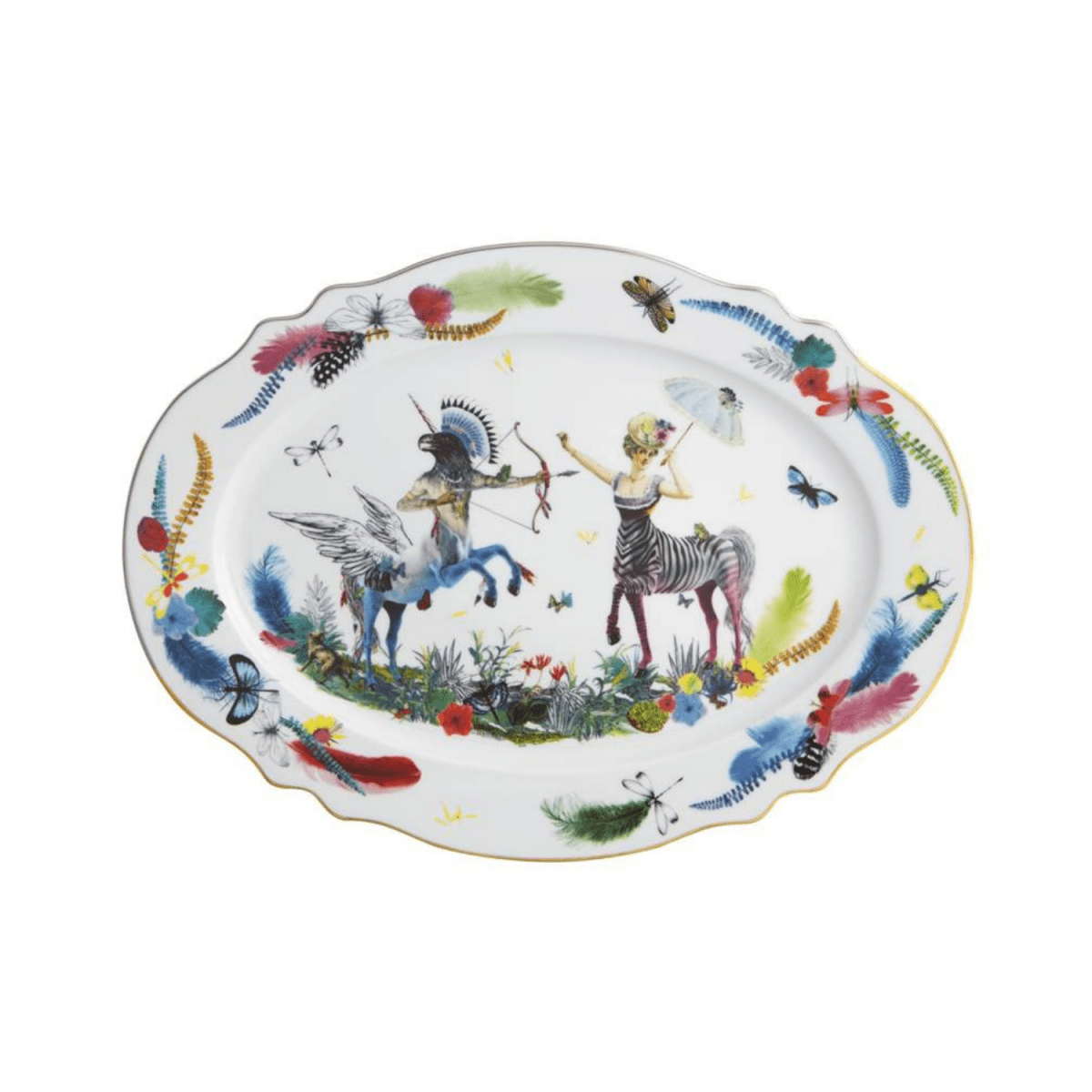 Vista Alegre Caribe Large Oval Platter by Christian Lacroix