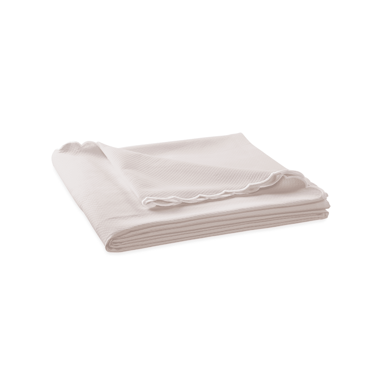Matouk Diamond Pique Pink Coverlet