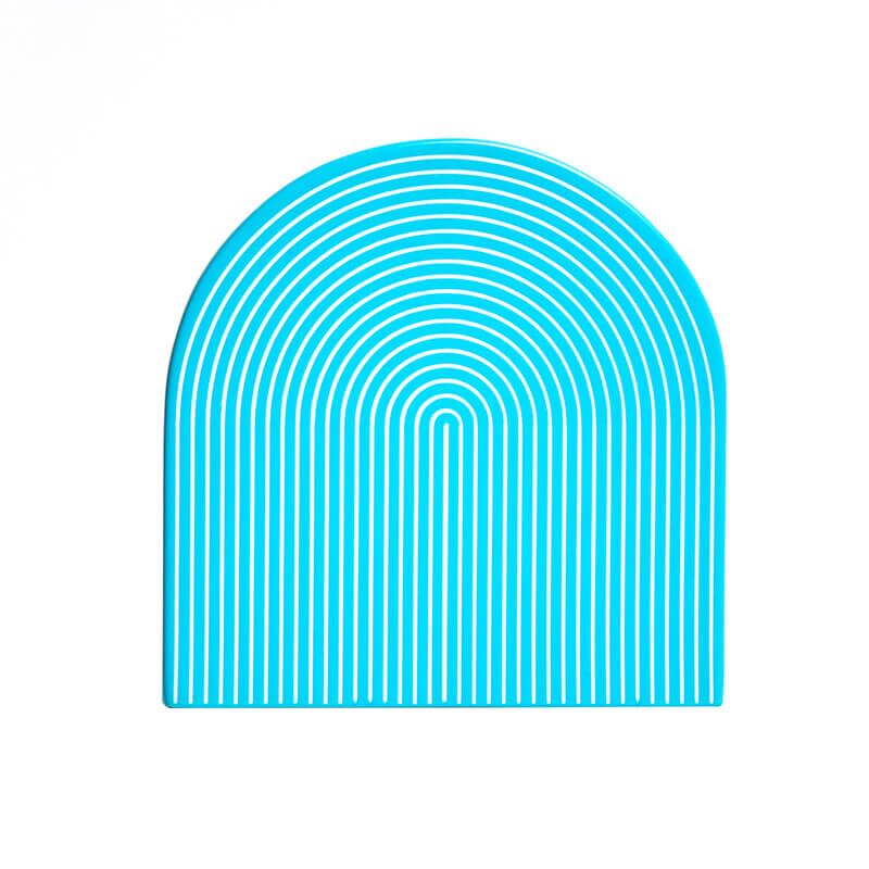 lacquer-stripe-coaster-turquoise-and-white