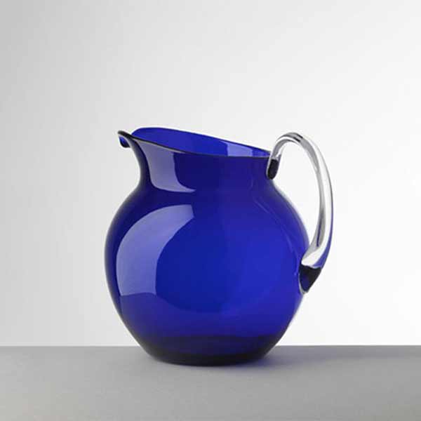 Mario Luca Giusti Palla Transparent Blue Pitcher