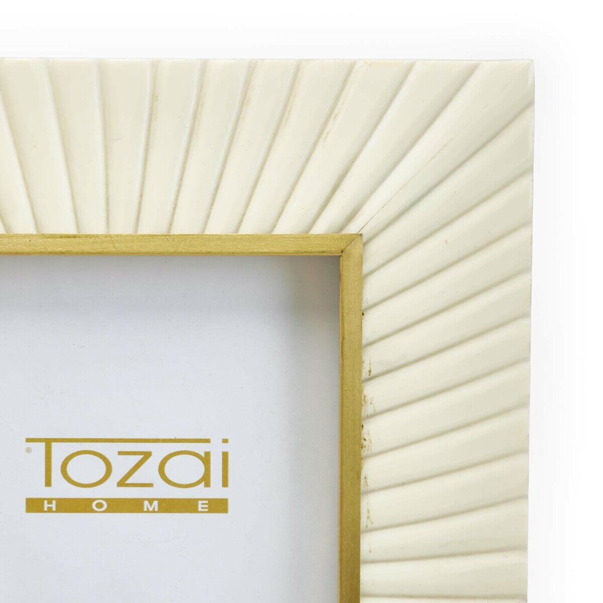 Tozai Home Sunburst Picture Frames W/ Brass Border