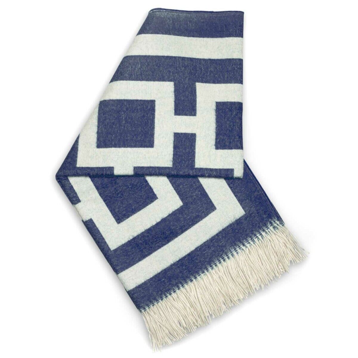 JONATHAN ADLER NIXON BABY ALPACA THROW NAVY