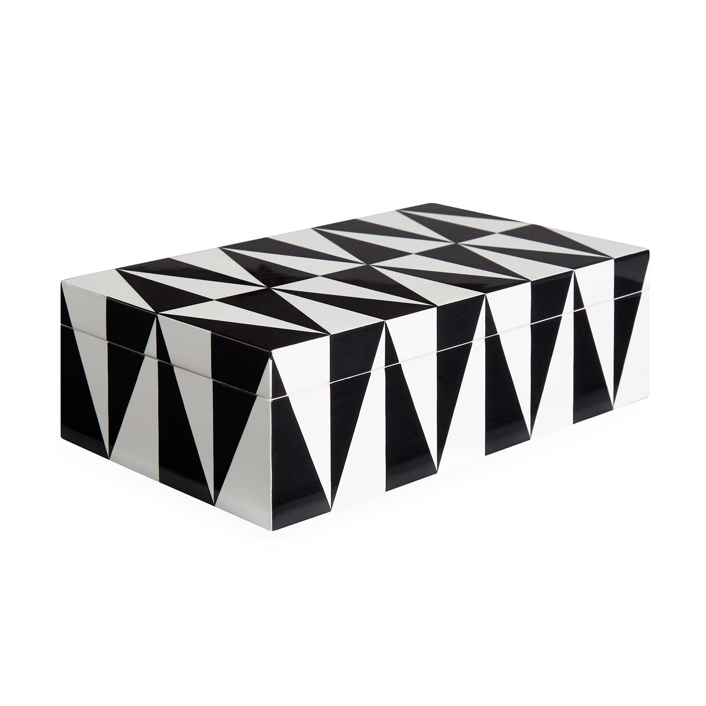Jonathan Adler Op Art Lacquer Box Medium