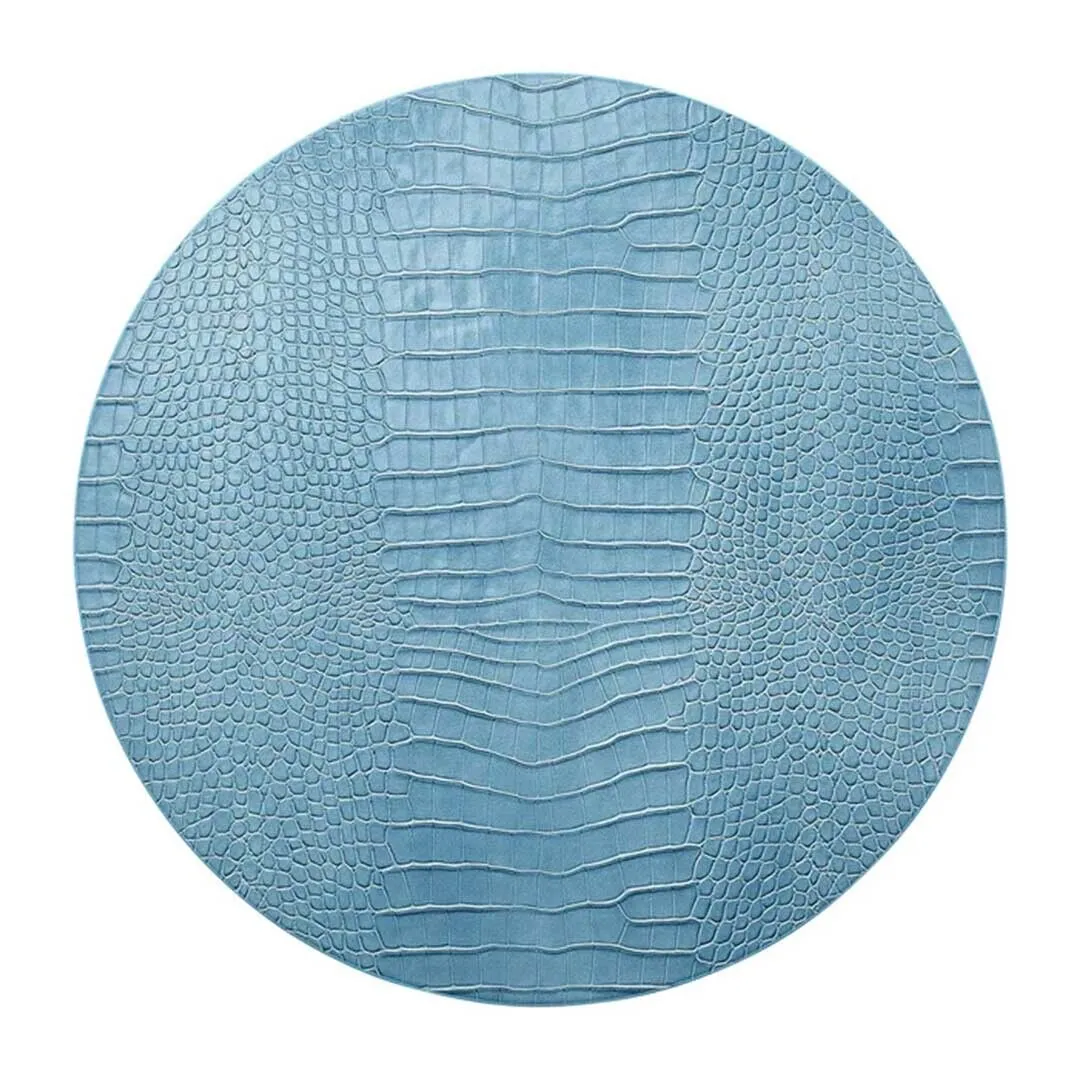 Kim Seybert Croco Placemat in Glacier Blue, Set of 4
