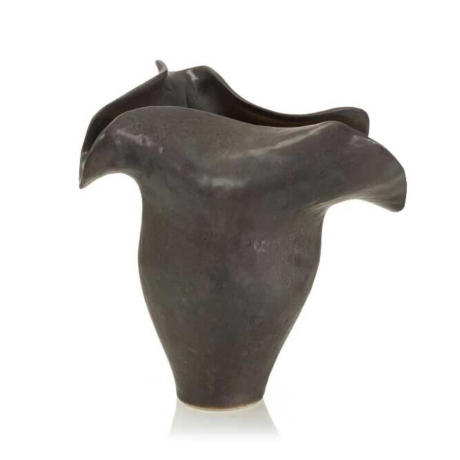 John-Richard Graphite Gray Porcelain Vase I
