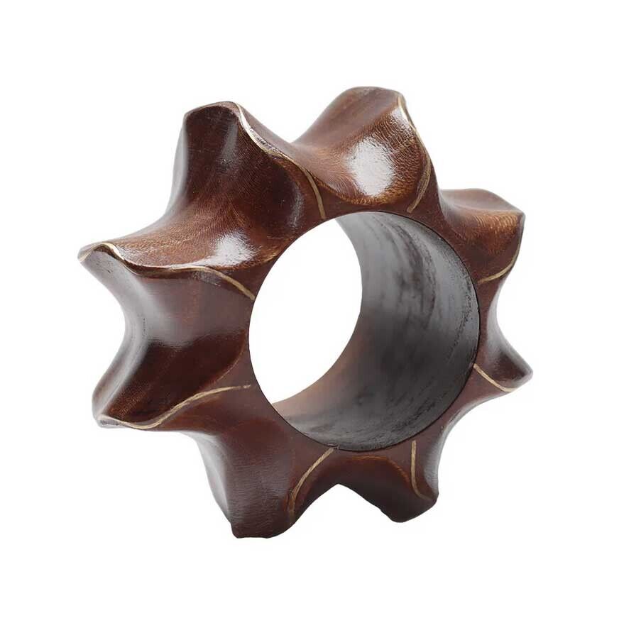 Twist Napkin Ring Brown Gold