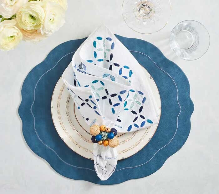 Kim Seybert Tailored Placemat in Blue - Set of 4 - Image 3