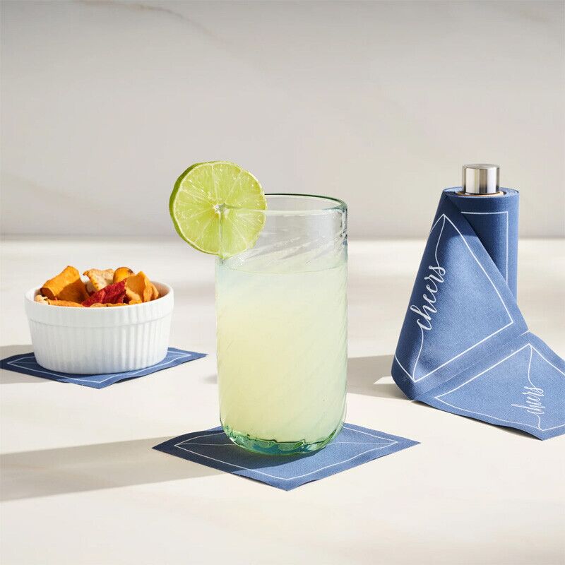 Table Theory Cheers Cocktail Napkins - Image 5