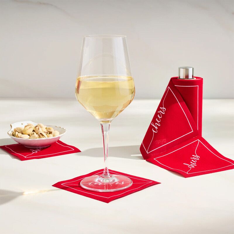 Table Theory Cheers Cocktail Napkins - Image 8