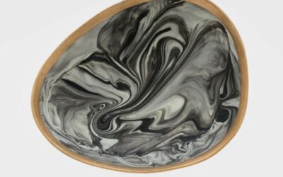 Joanna Buchanan Marbleized Porcelain Ring Dish, Grey