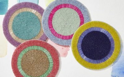Joanna Buchanan Bright Stripe Coasters – Set of 4