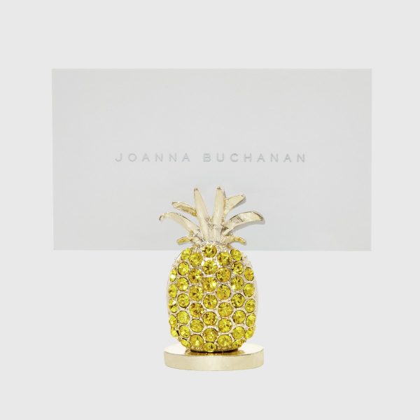Pineapple place card holders, yellow