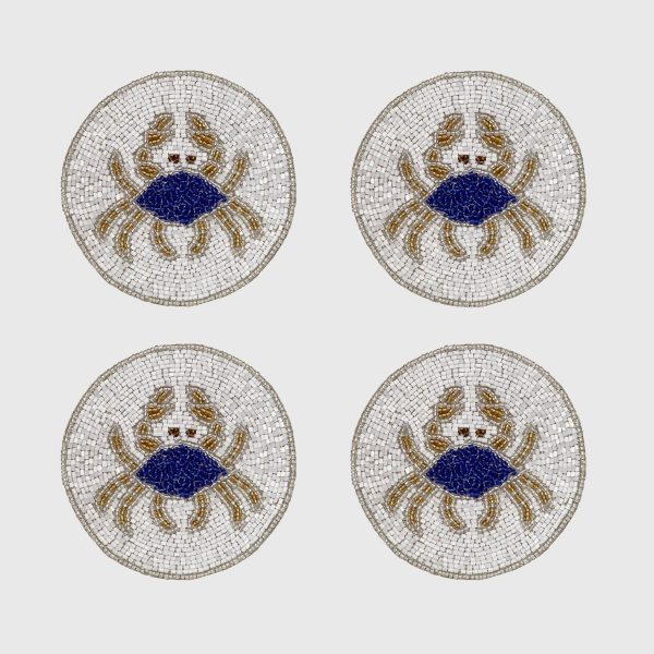 Crab Coasters, Set of four