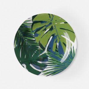 Tropical Mixed Leaf Dinner Plates