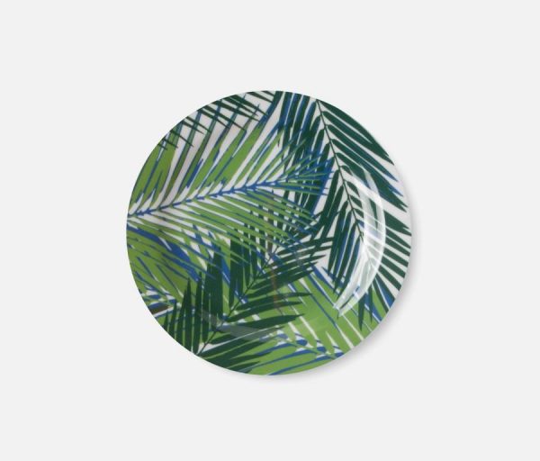 Tropical Palm Leaf Dinner Plates