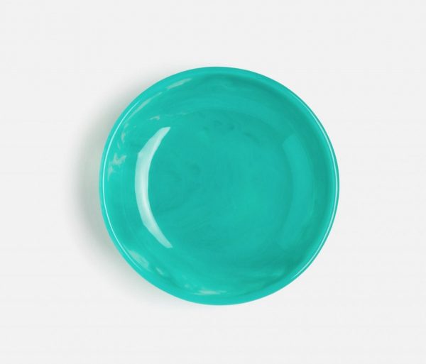 large resin serving bowl in turquoise 1