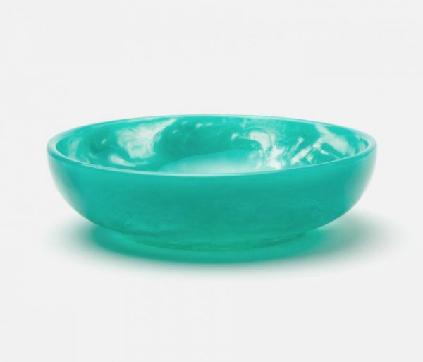 Large Resin Serving Bowl in Turquoise