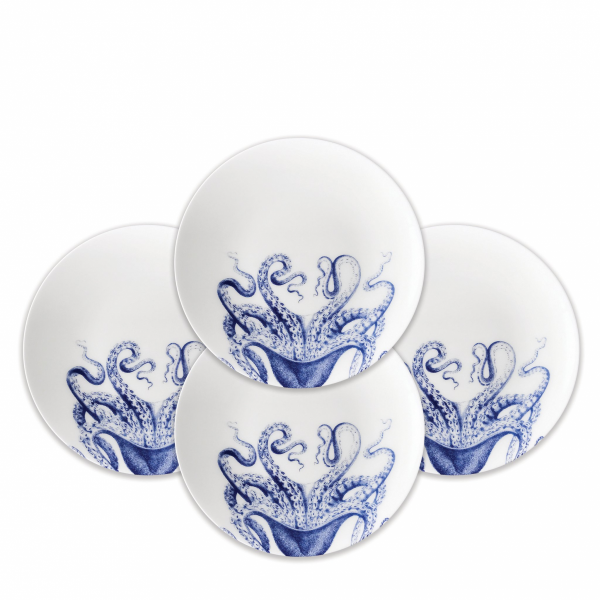 Blue Lucy Accent Coupe Salad or Dessert Plate
