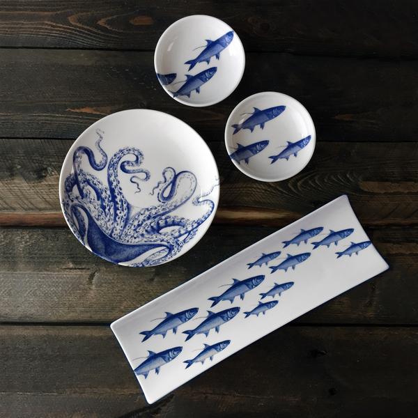 Blue Lucy Canapes Set of 4