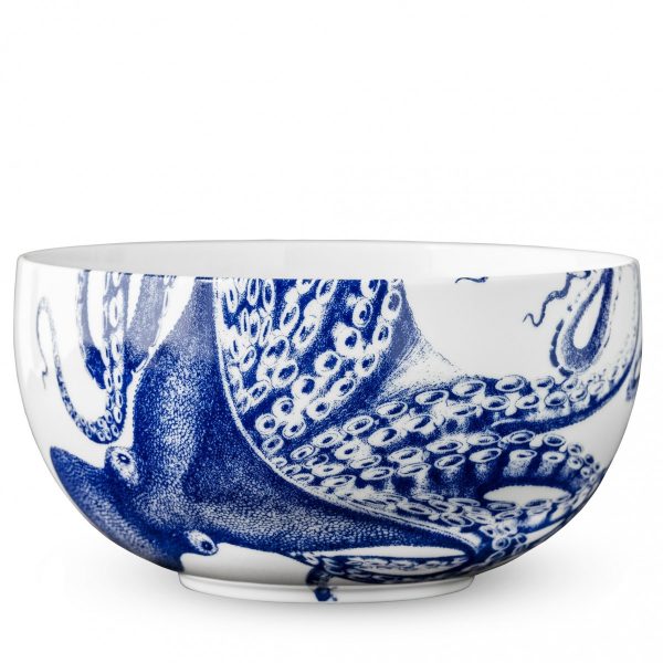Blue Lucy Large Round Bowl
