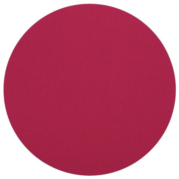 Classic Canvas Round Felt Backed Placemat in Fuchsia