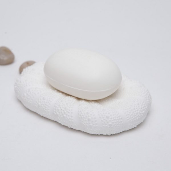 Hilo Soap Dish in White Porcelain