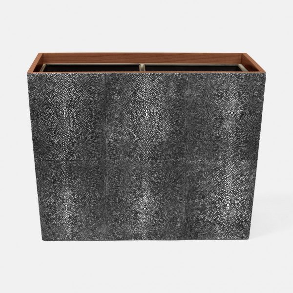 Manchester Cool Gray Double Wastebasket