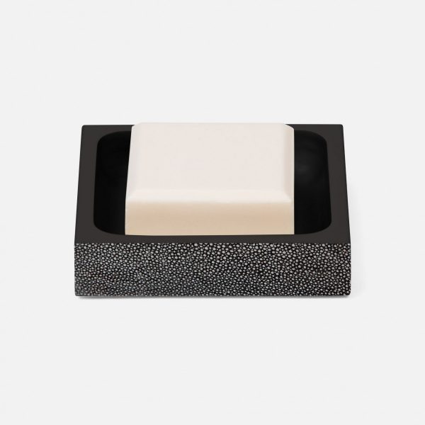 Manchester Cool Grey Square Soap Dish