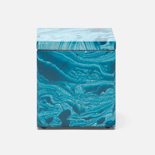 Micco Blue Marble Lacquered Canister