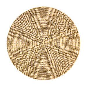 Wood Round Placemat in Natural