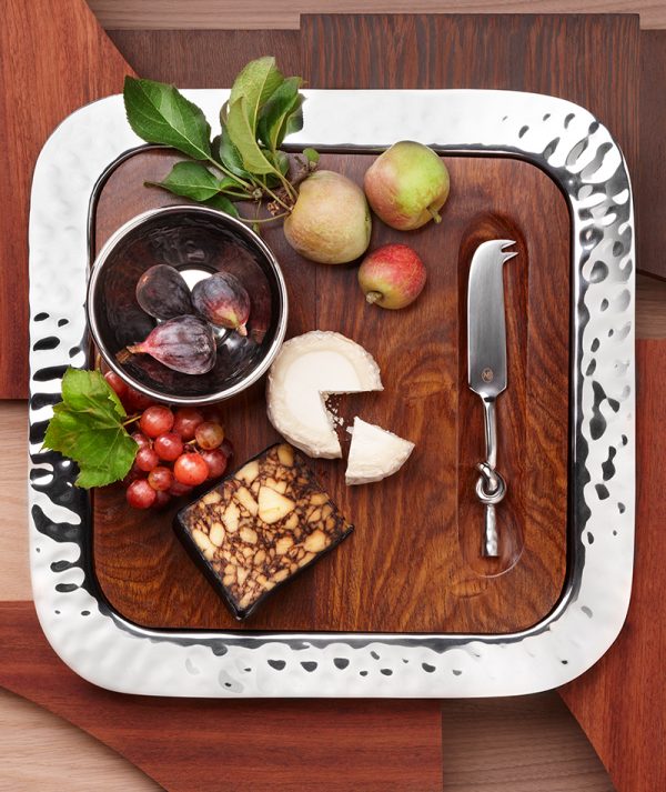 Sierra Serve Tray with wood insert lifestyle