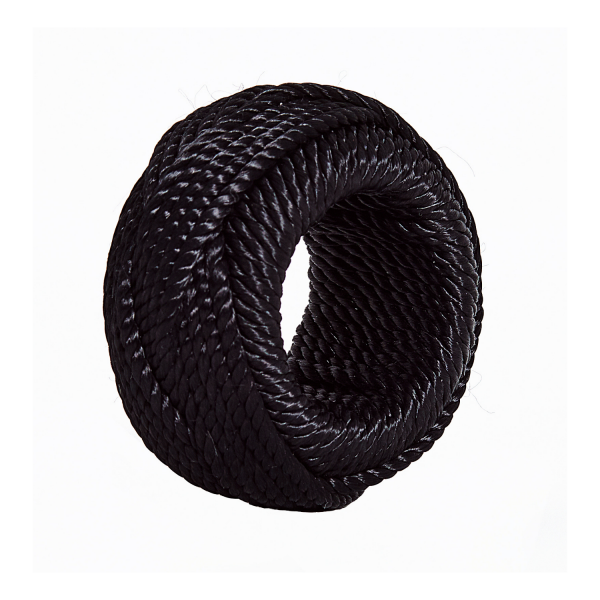 Black Rope Napkin Ring (1)