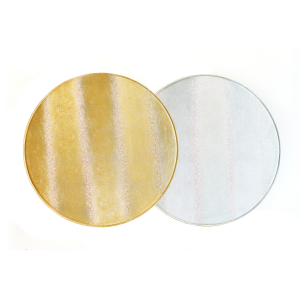 Silver & Gold Round Reversible Placemat (1)