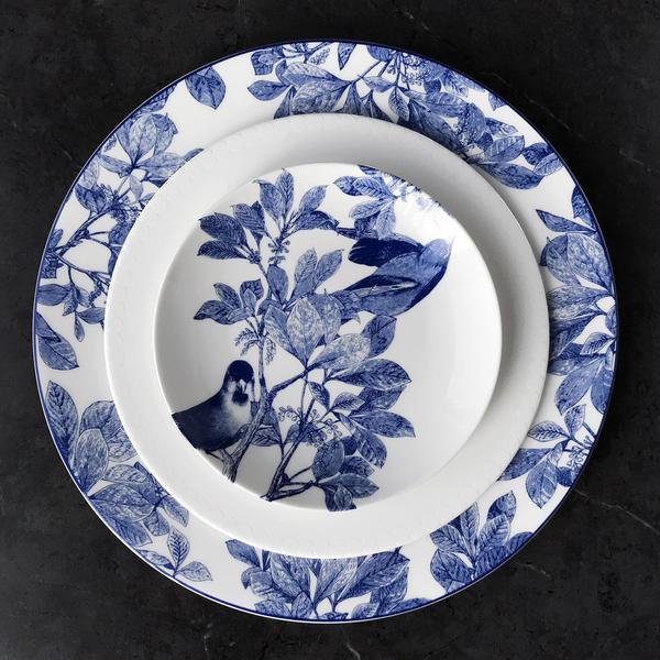 Arbor Blue Dinner Plate Lifestyle 1