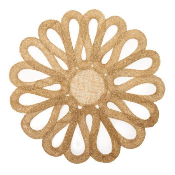 Looped Sinamay Placemat Gold